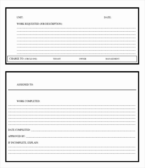 Work order form Template Fresh 28 Blank order Templates – Free Sample Example format