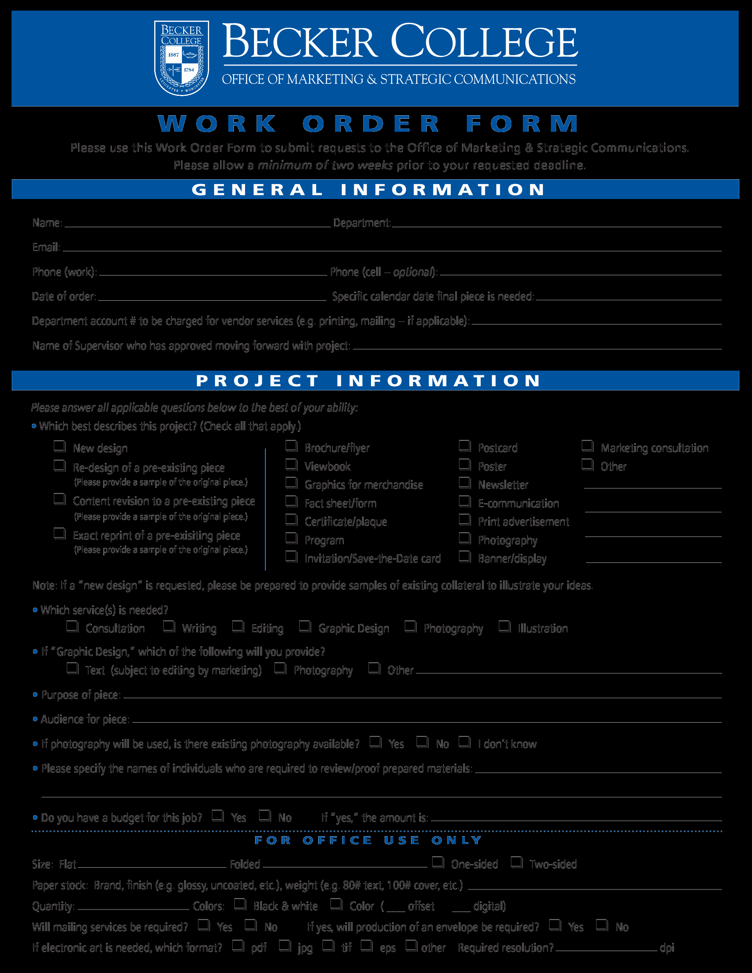 Work order form Template Fresh Free Graphic Design Work order form Example