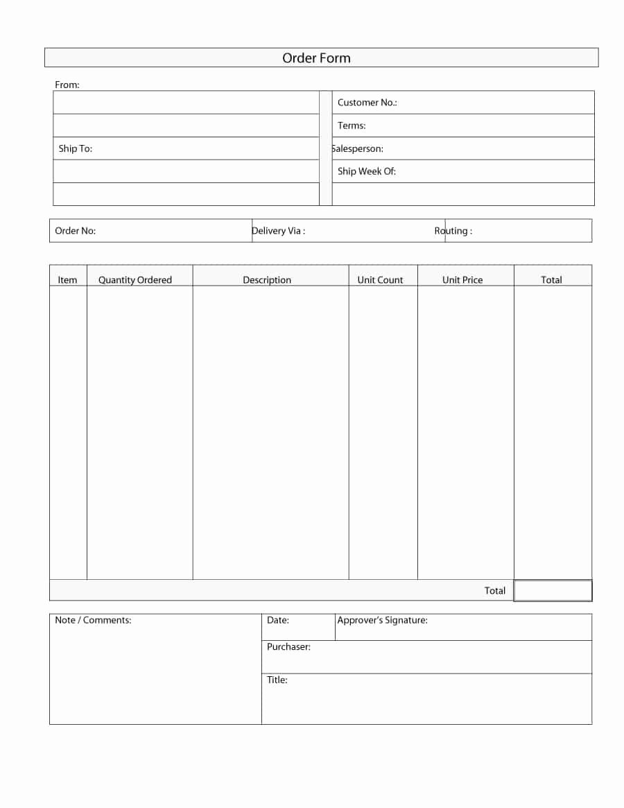Work order form Template Luxury 40 order form Templates [work order Change order More]