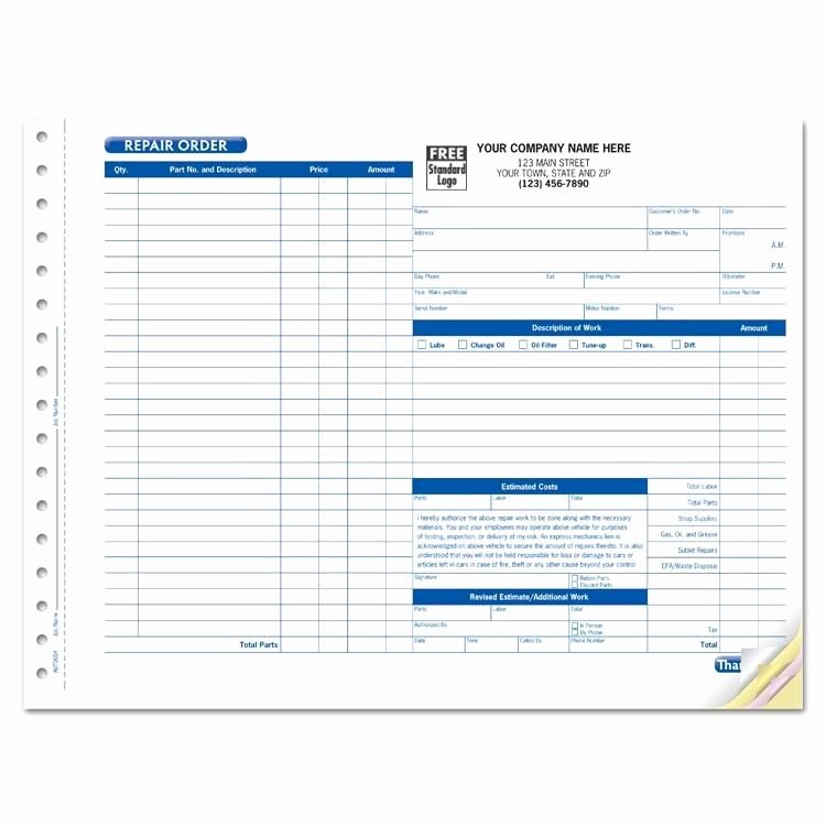 Work order Invoice Template Luxury Work order forms Work order forms Pinterest