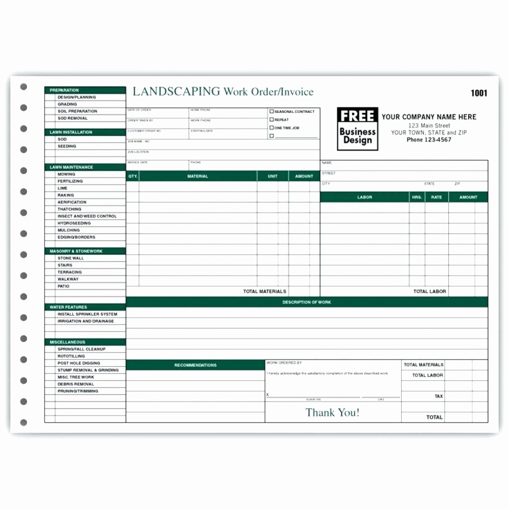 Work order Template Excel Beautiful 96 Work order Invoice Template Free Work order Sample