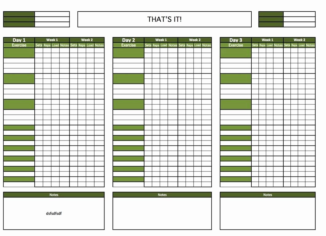 Work Out Schedule Template Elegant Blank Printable Workout Calendar Template 4