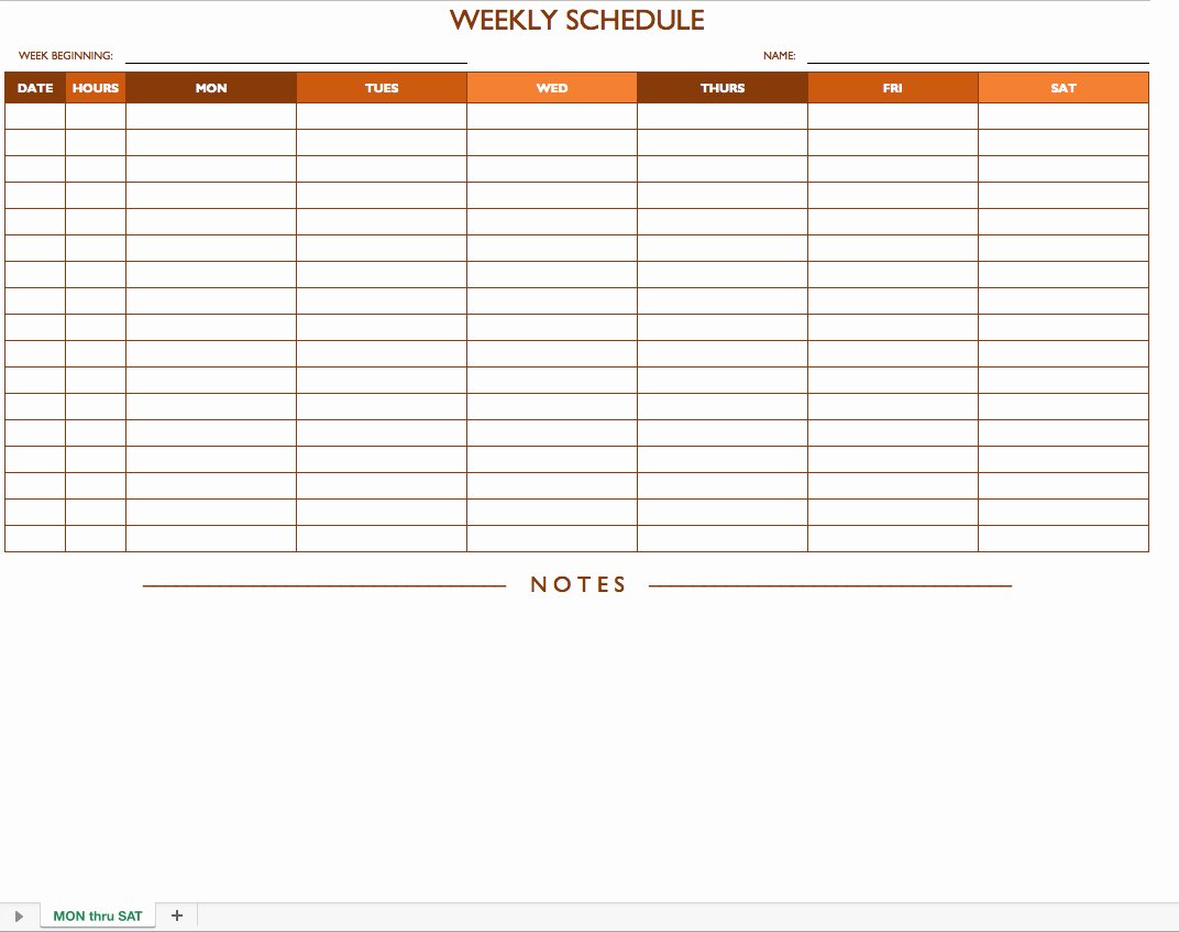 Work Schedule Template Excel Lovely Free Work Schedule Templates for Word and Excel