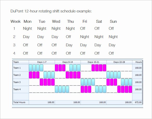 Work Shift Schedule Template Elegant 17 Rotating Rotation Shift Schedule Templates Doc