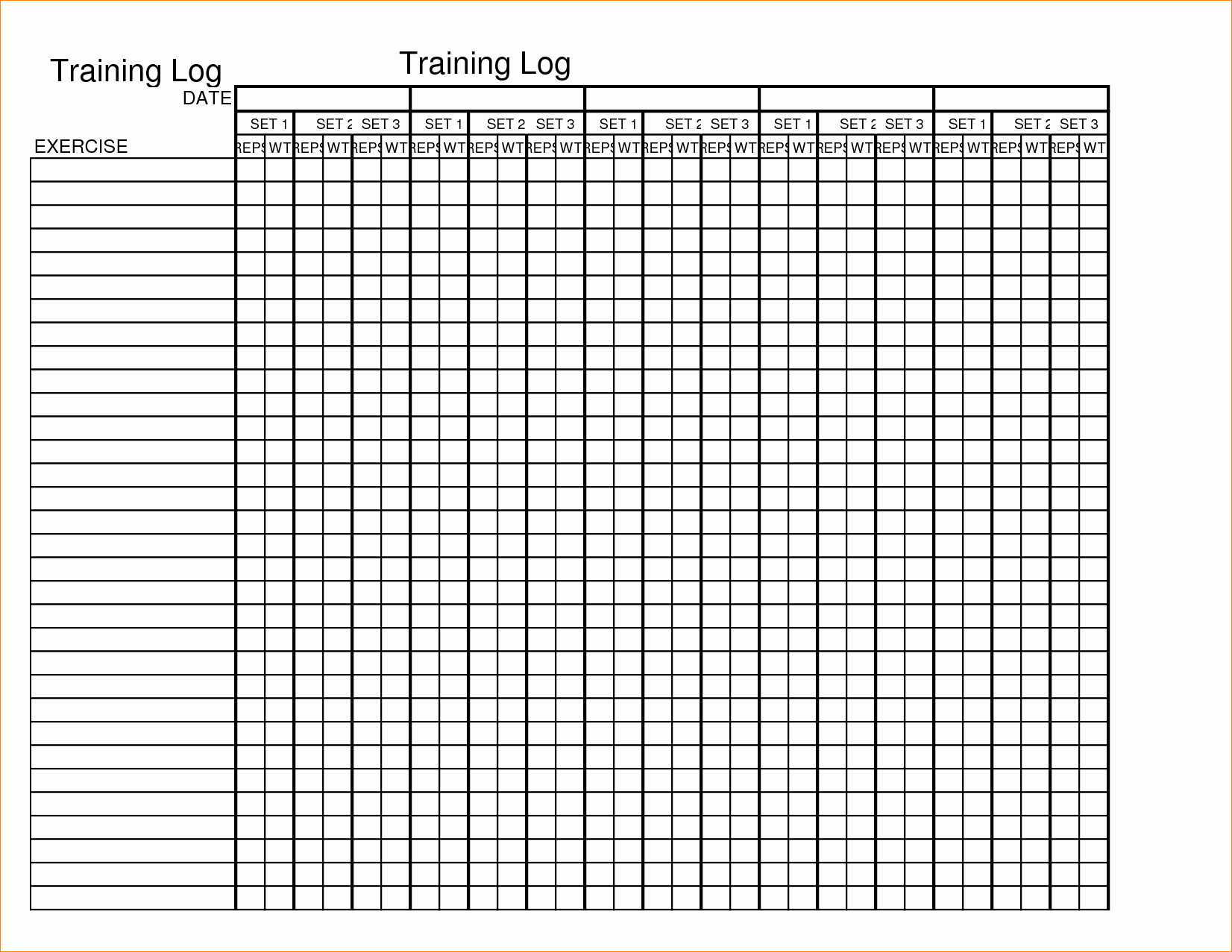 Workout Log Template Excel Elegant Excel Workout Spreadsheet Template