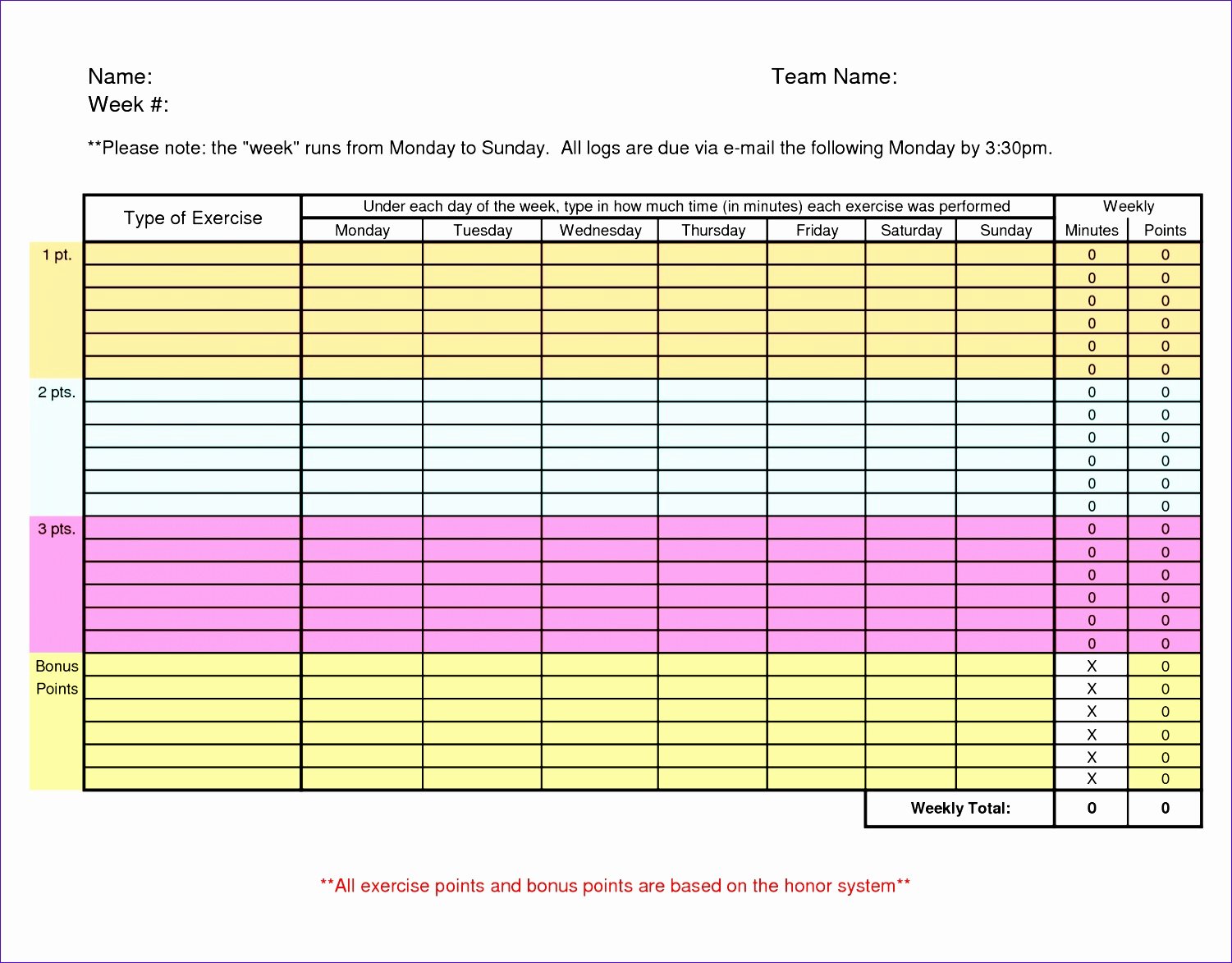 Workout Spreadsheet Excel Template Inspirational 9 Workout Spreadsheet Excel Template Exceltemplates