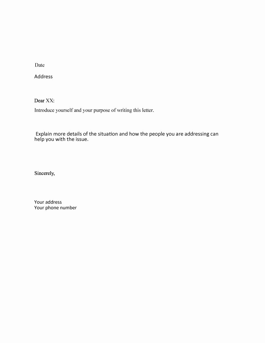 Writing A Business Letter Template Awesome 35 formal Business Letter format Templates &amp; Examples