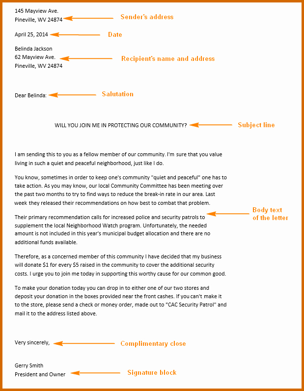 Writing A Business Letter Template Awesome 8 How to Write A Request