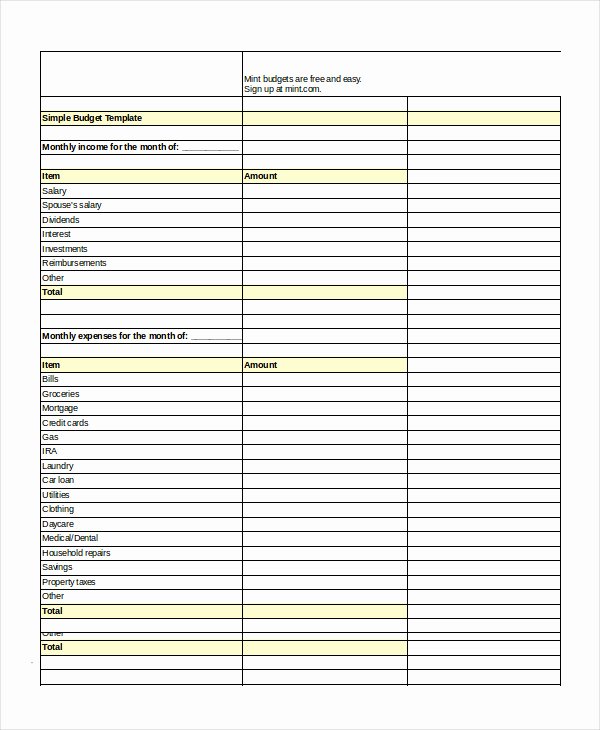 Yearly Budget Template Excel Free Unique Excel Bud Template 10 Free Excel Documents Download